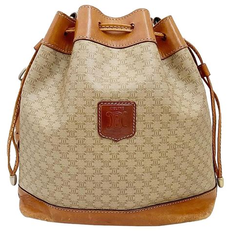 celine brown bucket bag|celine macadam bucket bag.